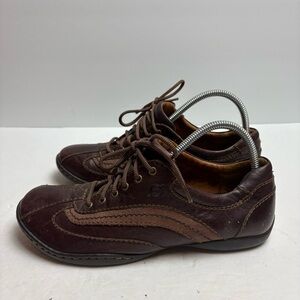 Born Palmer Brown Mahogany Leather Lace-up Sneakers Oxfords Women’s size 40.5 9